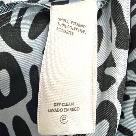 Rebecca Minkoff Womens 16W Blue & Black Animal Print Midi Skirt - Picture 4 of 6